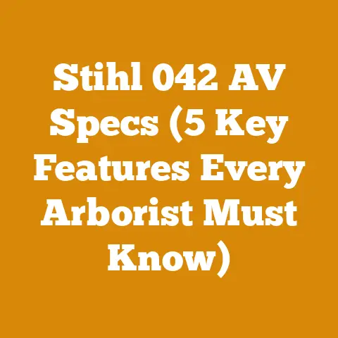 Stihl 042 AV Specs (5 Key Features Every Arborist Must Know)