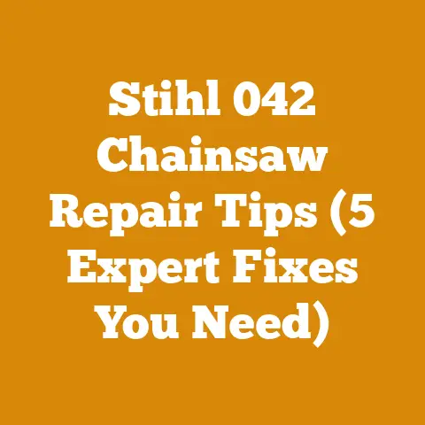 Stihl 042 Chainsaw Repair Tips (5 Expert Fixes You Need)