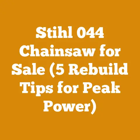 Stihl 044 Chainsaw for Sale (5 Rebuild Tips for Peak Power)