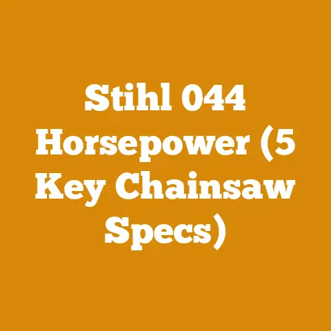 Stihl 044 Horsepower (5 Key Chainsaw Specs)