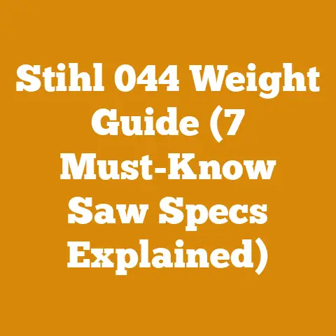 Stihl 044 Weight Guide (7 Must-Know Saw Specs Explained)