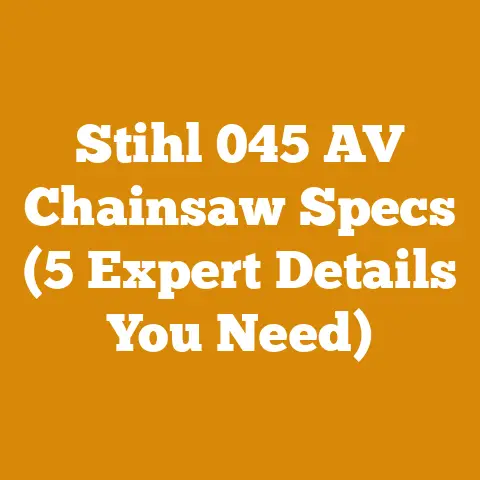 Stihl 045 AV Chainsaw Specs (5 Expert Details You Need)