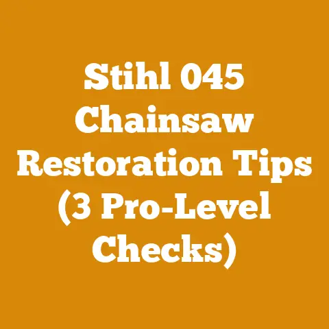 Stihl 045 Chainsaw Restoration Tips (3 Pro-Level Checks)