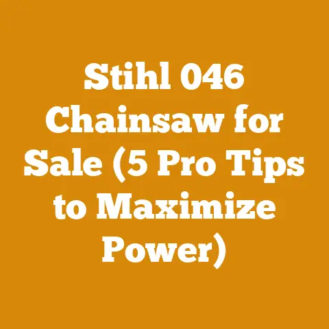Stihl 046 Chainsaw for Sale (5 Pro Tips to Maximize Power)
