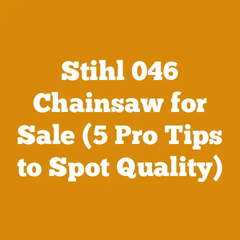Stihl 046 Chainsaw for Sale (5 Pro Tips to Spot Quality)