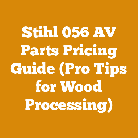 Stihl 056 AV Parts Pricing Guide (Pro Tips for Wood Processing)