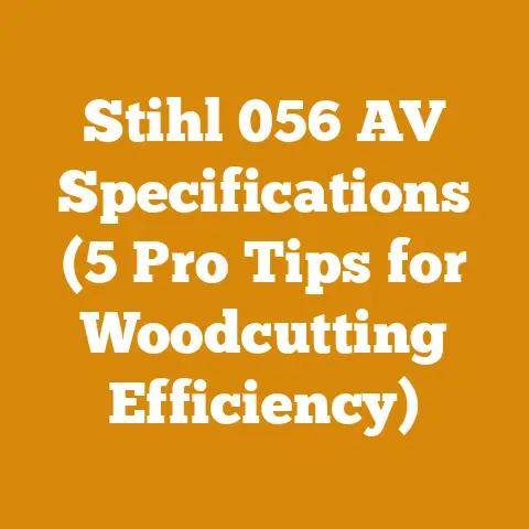 Stihl 056 AV Specifications (5 Pro Tips for Woodcutting Efficiency)