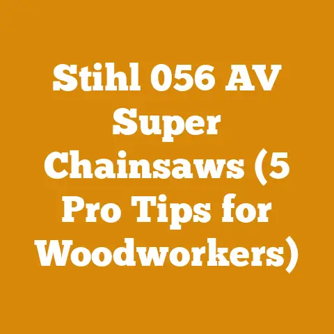 Stihl 056 AV Super Chainsaws (5 Pro Tips for Woodworkers)