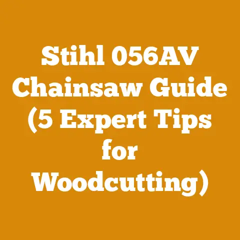 Stihl 056AV Chainsaw Guide (5 Expert Tips for Woodcutting)