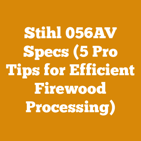 Stihl 056AV Specs (5 Pro Tips for Efficient Firewood Processing)