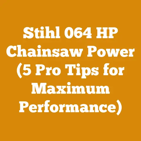 Stihl 064 HP Chainsaw Power (5 Pro Tips for Maximum Performance)