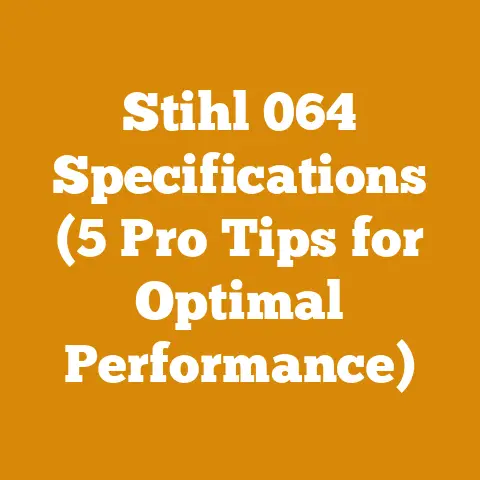 Stihl 064 Specifications (5 Pro Tips for Optimal Performance)