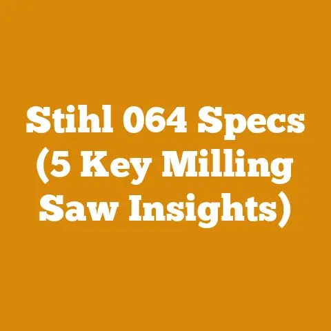 Stihl 064 Specs (5 Key Milling Saw Insights)