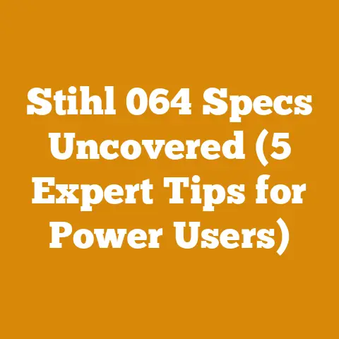 Stihl 064 Specs Uncovered (5 Expert Tips for Power Users)