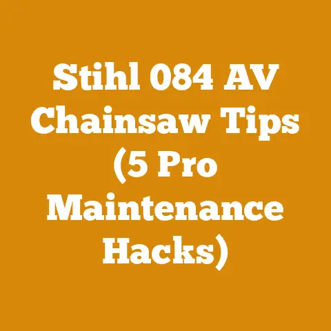 Stihl 084 AV Chainsaw Tips (5 Pro Maintenance Hacks)