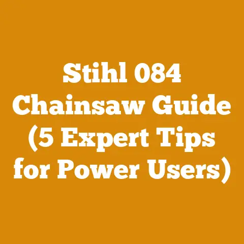 Stihl 084 Chainsaw Guide (5 Expert Tips for Power Users)