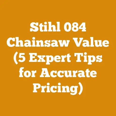 Stihl 084 Chainsaw Value (5 Expert Tips for Accurate Pricing)