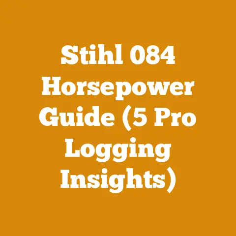 Stihl 084 Horsepower Guide (5 Pro Logging Insights)