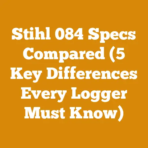Stihl 084 Specs Compared (5 Key Differences Every Logger Must Know)