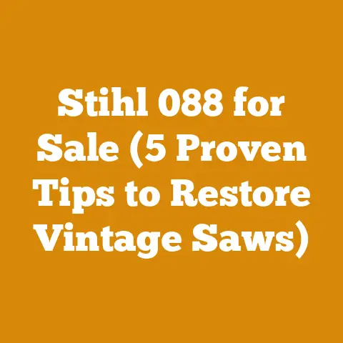 Stihl 088 for Sale (5 Proven Tips to Restore Vintage Saws)