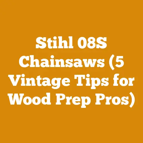 Stihl 08S Chainsaws (5 Vintage Tips for Wood Prep Pros)