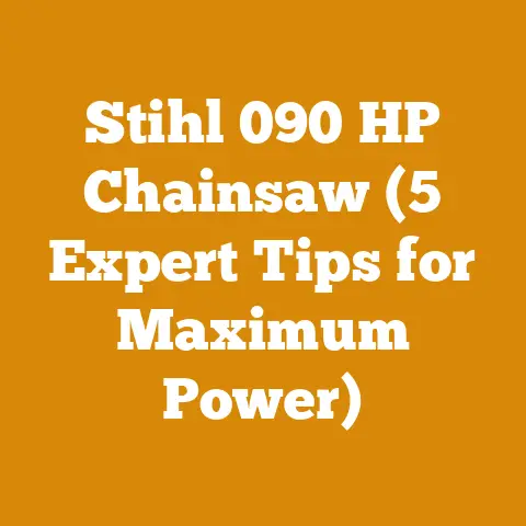Stihl 090 HP Chainsaw (5 Expert Tips for Maximum Power)