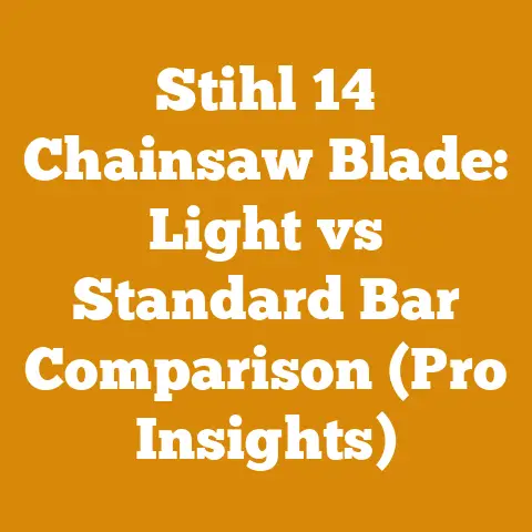 Stihl 14 Chainsaw Blade: Light vs Standard Bar Comparison (Pro Insights)