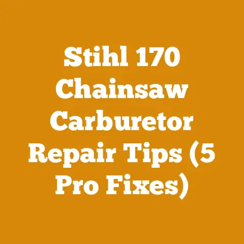 Stihl 170 Chainsaw Carburetor Repair Tips (5 Pro Fixes)