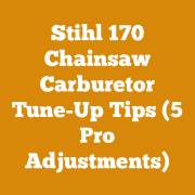 Stihl FS 56 RC Carb Adjustment (5 Pro Tips For Smooth Operation)