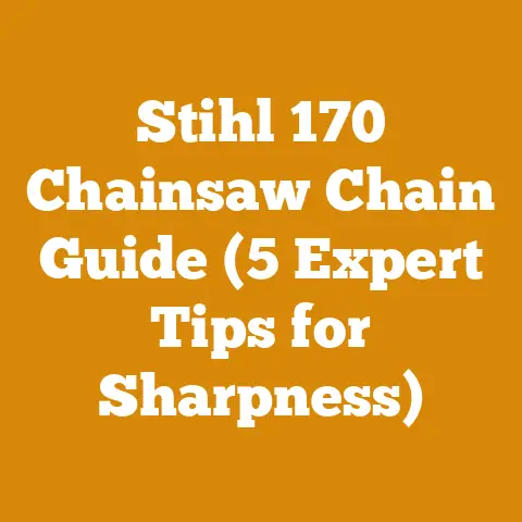 Stihl 170 Chainsaw Chain Guide (5 Expert Tips for Sharpness)