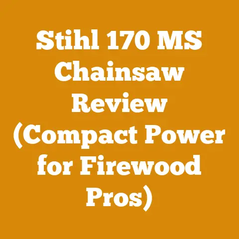 Stihl 170 MS Chainsaw Review (Compact Power for Firewood Pros)