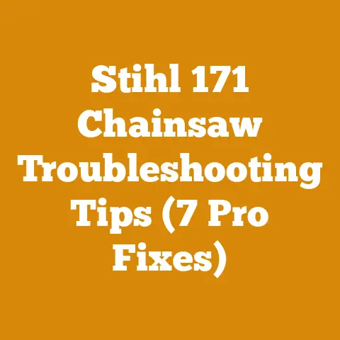 Stihl 171 Chainsaw Troubleshooting Tips (7 Pro Fixes)