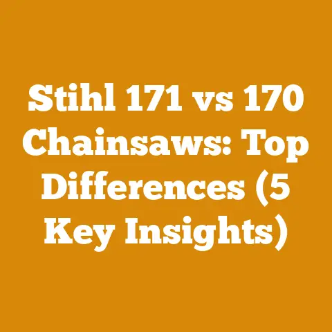 Stihl 171 vs 170 Chainsaws: Top Differences (5 Key Insights)