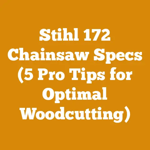 Stihl 172 Chainsaw Specs (5 Pro Tips for Optimal Woodcutting)