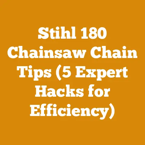 Stihl 180 Chainsaw Chain Tips (5 Expert Hacks for Efficiency)