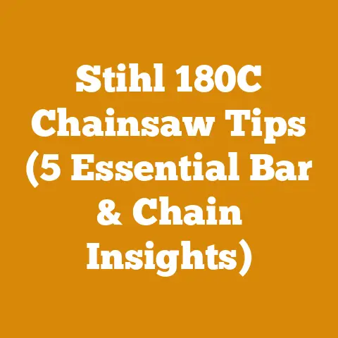Stihl 180C Chainsaw Tips (5 Essential Bar & Chain Insights)