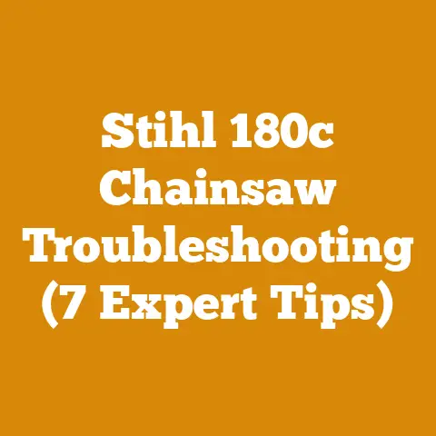 Stihl 180c Chainsaw Troubleshooting (7 Expert Tips)