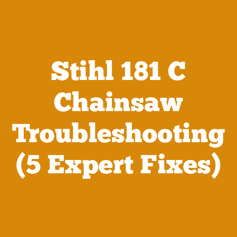 Stihl 181 C Chainsaw Troubleshooting (5 Expert Fixes)