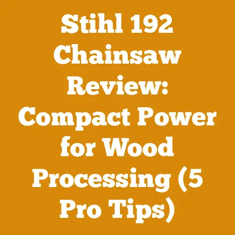 Stihl 192 Chainsaw Review: Compact Power for Wood Processing (5 Pro Tips)