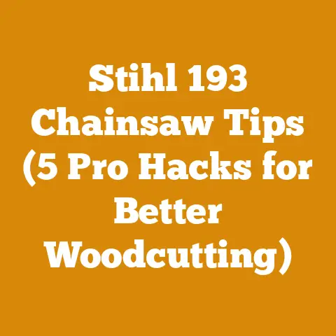 Stihl 193 Chainsaw Tips (5 Pro Hacks for Better Woodcutting)
