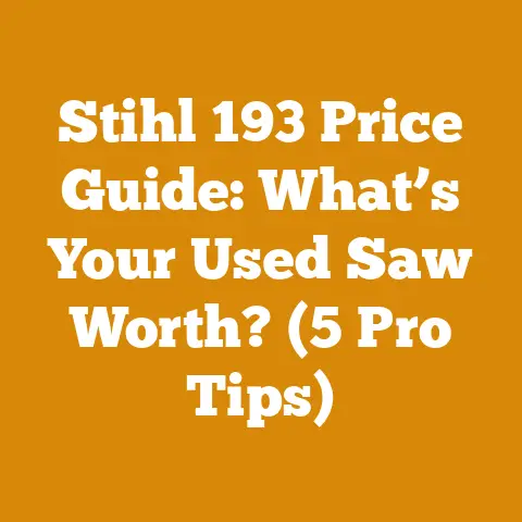 Stihl 193 Price Guide: What’s Your Used Saw Worth? (5 Pro Tips)