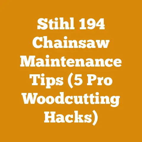 Stihl 194 Chainsaw Maintenance Tips (5 Pro Woodcutting Hacks)