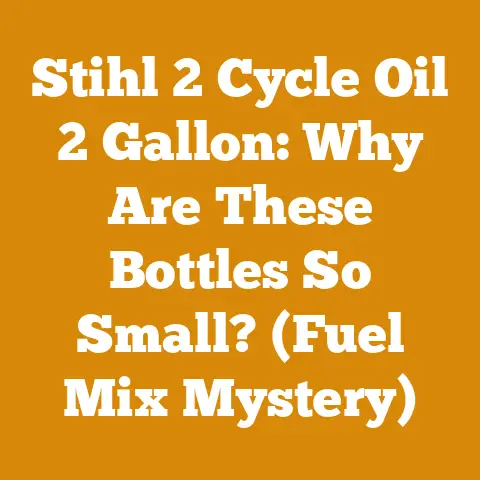 Stihl 2 Cycle Oil 2 Gallon: Why Are These Bottles So Small? (Fuel Mix Mystery)