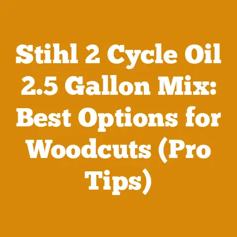 Stihl 2 Cycle Oil 2.5 Gallon Mix: Best Options for Woodcuts (Pro Tips)