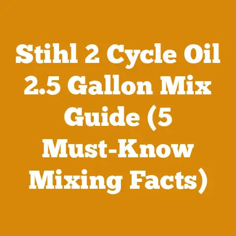 Stihl 2 Cycle Oil 2.5 Gallon Mix Guide (5 Must-Know Mixing Facts)