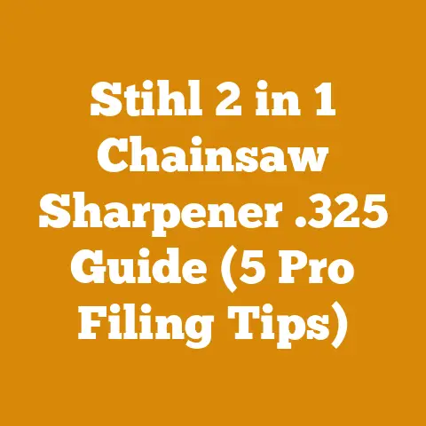 Stihl 2 in 1 Chainsaw Sharpener .325 Guide (5 Pro Filing Tips)