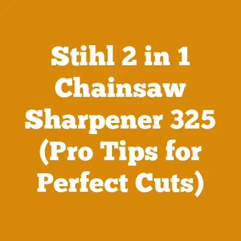 Stihl 2 in 1 Chainsaw Sharpener 325 (Pro Tips for Perfect Cuts)