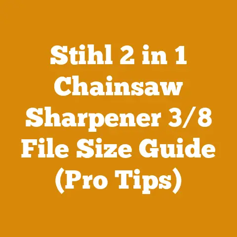 Stihl 2 in 1 Chainsaw Sharpener 3/8 File Size Guide (Pro Tips)