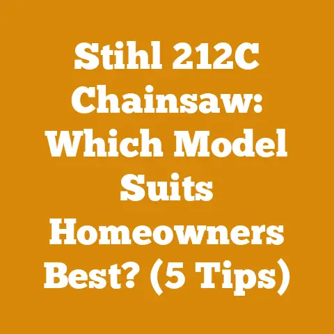 Stihl 212C Chainsaw: Which Model Suits Homeowners Best? (5 Tips)