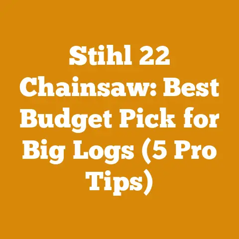 Stihl 22 Chainsaw: Best Budget Pick for Big Logs (5 Pro Tips)